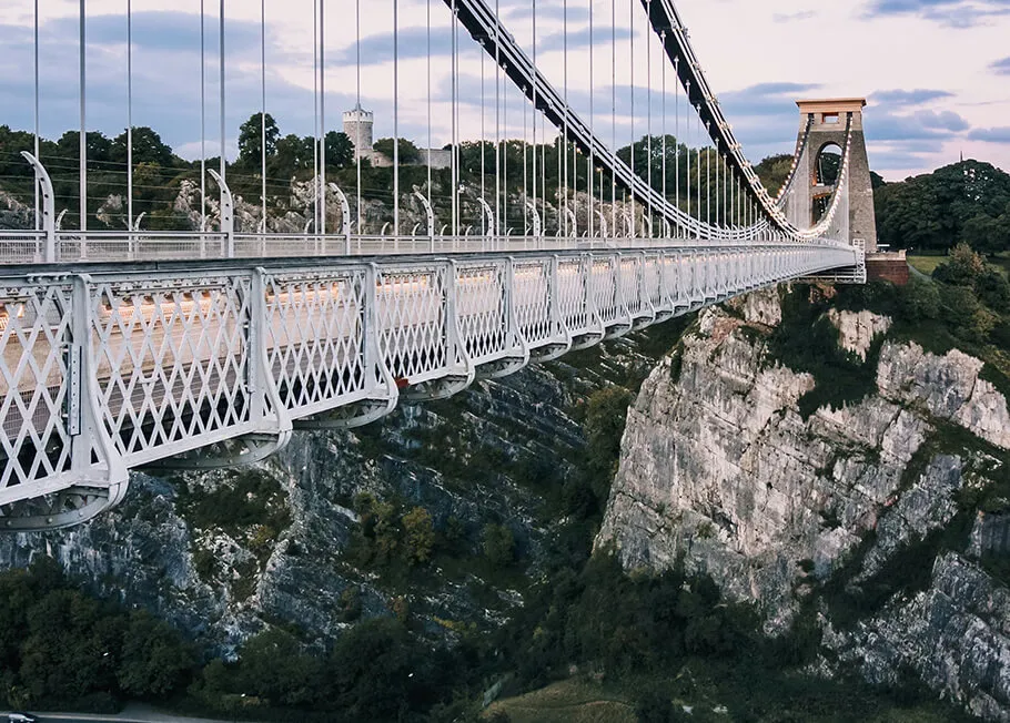Clifton suspension Bridge in Bristol, United Kingdom.
