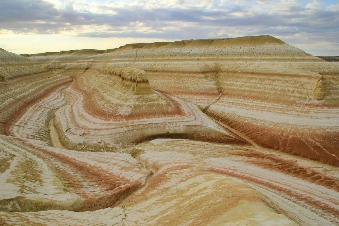 east of Aktau badlands national park desert