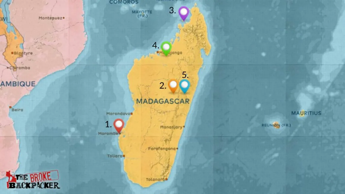 Map of Madagascar