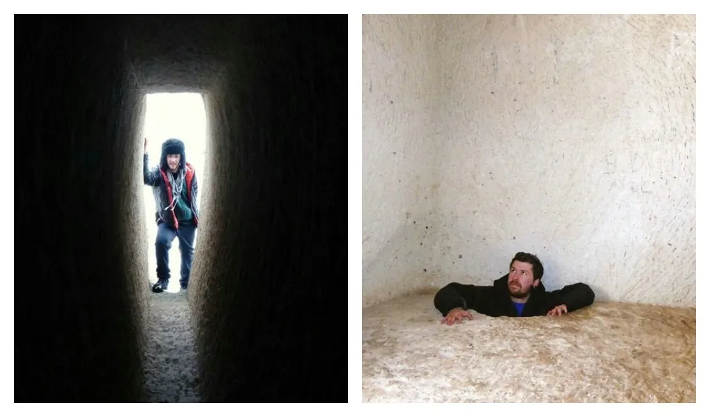 A Snowy Geocache Hide in Cappadocia's Cave Country