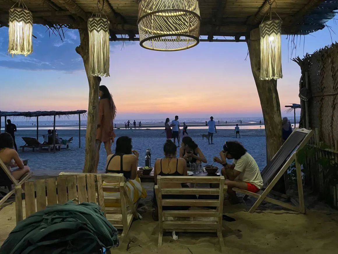 goa beach resort view